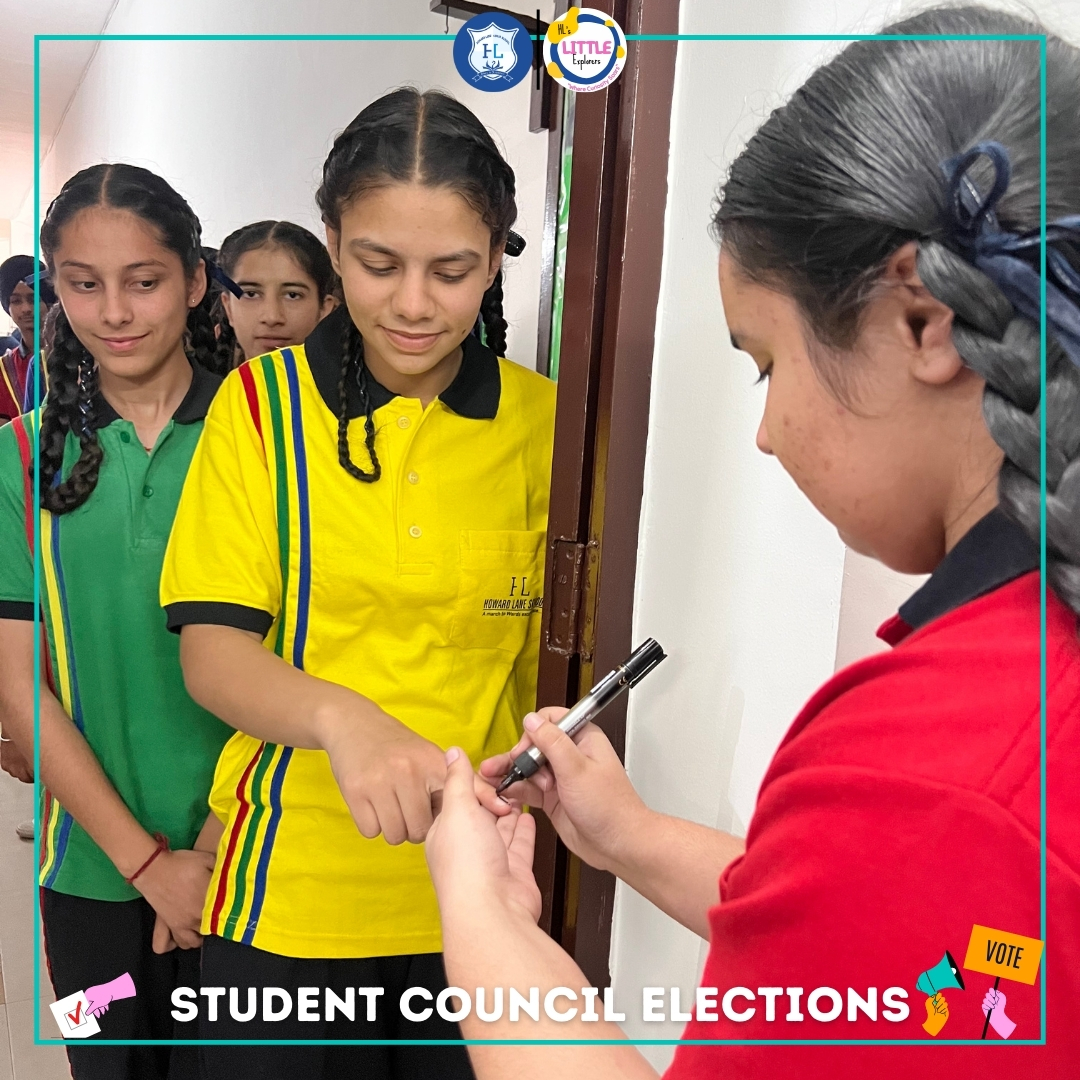 Student council election day at Howard Lane