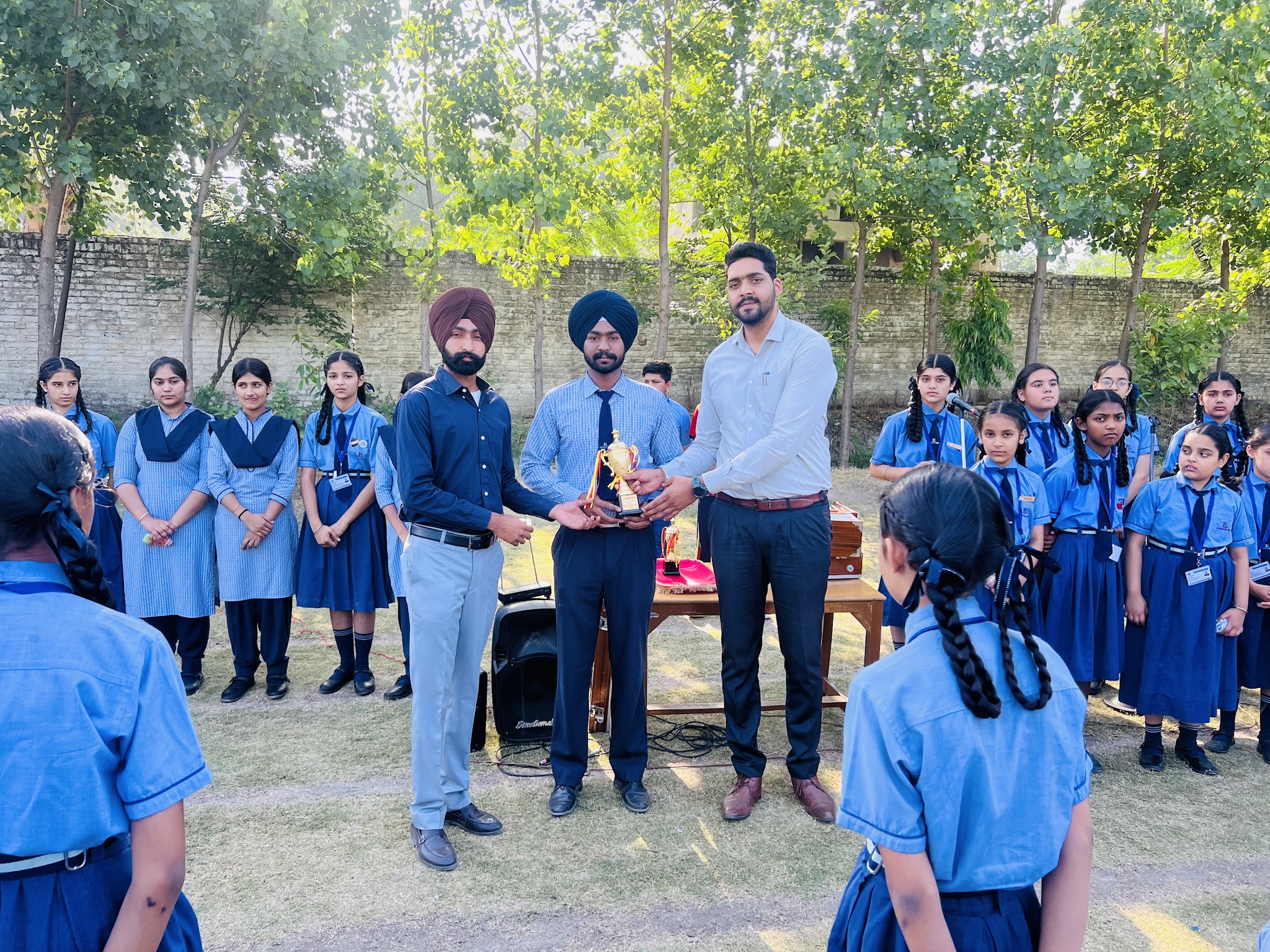Prize distribution and trophy ceremony